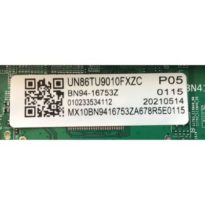 MAIN PARA TV SAMSUNG / NUMERO DE PARTE BN94-16753Z / BN41-02820B / BN97-18020H  / DISPLAY HV860QUB-E1A / PANEL CY-BT086FGEV2H / MODELO  UN86TU9010FXZA BB01 / UN86TU9010FXZA / UN86TU9010F - Imagen 2